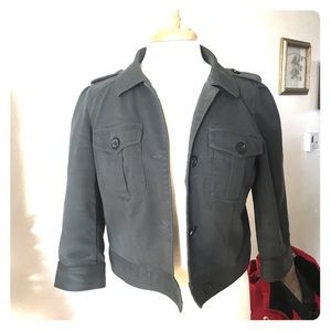 Anne Taylor Loft Grey cropped Jacket  S